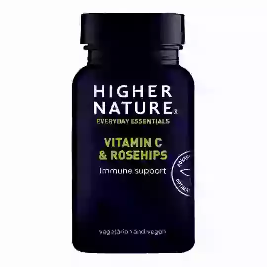Higher Nature Vitamin C & Rosehips x 90 Veg Tablets